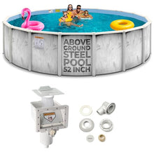 Shop Square 18 Ft x 52 Inch Steel Wall Above Ground Pool Silver