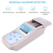 Residual Chlorine Detector, 0-5.00mg/L Water Quality Tester, PH and Cl2 Content Measurement, with Suitcase, 10 Data Storage, for Swimming Pool, Spa Center