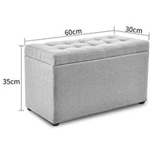 LASEVE Footstool, Ottoman Stool Seat Storage, Foot Rest Stools Wooden, Footstool Pouf Outdoor, Portable - for Living Room, Bedroom, Small Space