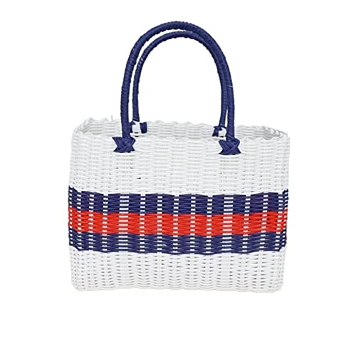 Storage Basket,Small Picnic Handmade Wicker Shopping Home Vegetable Fruit Packing Garden Imitating Rattan Woven Flower