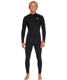 Billabong Mens 3/2mm Furnace Natural Zipperless Fullsuit Wetsuits Black X-Large