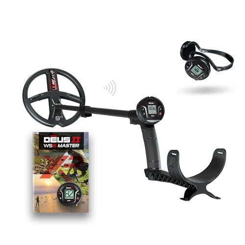 XP Deus II WS6 Master: FMF 9" Coil, Headphones Metal Detector for Adults