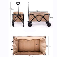 Folding Garden Beach Trolley Outdoor Utility Wagon Garden Trolley Carts Shopping Camping Cart