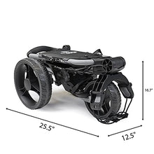 OMADA GOLF Trilite Golf Push Cart | Lightweight Folding Stand | Grey/Black