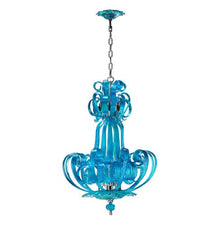 Cyan Design Aqua Florence Chandelier Cyan Glass
