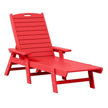 WestinTrends Malibu Poly Reclining Chaise Lounge (Set of 2) Red
