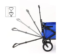 ZGLINMZ Trolley Cart Folding Garden Trolley Cart with 4 Wheels Heavy Duty Wagon Shopping Cart for Outdoor Camping Fishing Pull Truck Camping Cart Garden Wagon