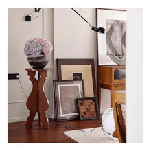 WOAITIANTIAN Vase Stand Creative Art Bonsai Display Three Legged Stand, Indoor Wooden Sofa Corner Table