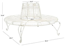 SAFAVIEH Outdoor Ally Darling Metal Tree Bench, 60.3" PAT5019B