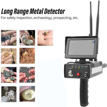JDXQBLD Metal Treasure Scanner,Underground Metal Finder with Display Screen, Detection Depth: 25m and Search Range:1200m, Foldable Screen and Powerful Recognition Ability, for Detecti