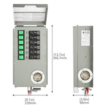 Nature's Generator Transfer Switch 6 Circuits 120V 30A Non-Automatic UL Power Transfer Kit(Indoor)