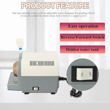 Water‑Cooled Manual Lens Edger & Polisher, 35mm Diamond Wheel for Glass Resin Plastic Lens Processing, for Optical Shops and Hobby Users