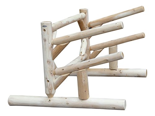 Log Kayak Rack 2 Place 1 Sided SUP Storage Rack Natural