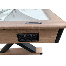 Hathaway Excalibur 6-ft Air Hockey Table with Table Tennis Top Driftwood Black