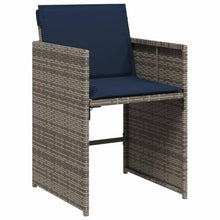 AMBERARD Patio Dining Set Set of 10 Gray PE Rattan Large Collapsible Furniture Set
