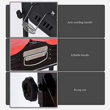 MNSSRN Portable Folding Outdoor BBQ Grill, Foldable Outdoor/Home/Camping Equipment with Detachable Grill/Grill Pan for 5-15 People