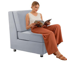 FDP Outdoor Modular Club Chair Featuring Sunbrella Fabric - Weather-Resistant, Fade-Resistant, Assembled Patio Furniture with Cover Included for Backyard, Poolside Seating - Canvas Granite