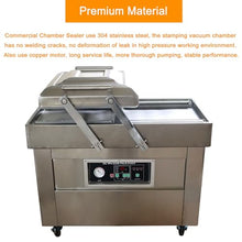 WYDDDARY Double Chamber Vacuum Sealer 900W Heavy Duty Stainless Steel 15.7 Inch for Meats, Vegetables, Fruits
