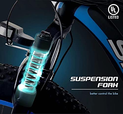 YinZhiBoo Electric Bike E-Bike Fat Tire 26" 4.0 Adults 1000W Black/Red