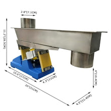 INTBUYING GZV-3F Electromagnetic Vibrating Feeder Closed-Type Shaking Feeding Machine 110V with Controller Vibrating Feeder for Transport Granular and Powdery Materials