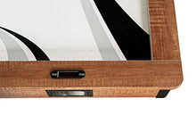 Hathaway Midtown 72-in Air Hockey Table LED Scoring Cherry Finish White Oak