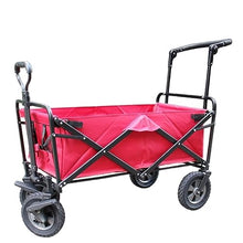 BIOMICE Collapsible Wagon Portable Folding Garden Trolley Cart Trolley Wagon Shopping Cart for Outdoor Camping Pull Truck with 4 Wheels Garden Cart(D)