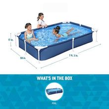 87 inch × 59 inch × 17 inch Rectangular Outdoor Swimming Pool