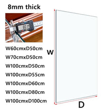 Rectangle 8mm Thick Tempered Edge Polish Touch Corners Glass Table Top, Clear Rectangle Tempered Glass Table Top, Rectangle Glass Dining Table Top, Tempered Glass Cover Sheet ( Size : 100x60cm )