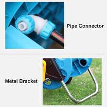 LXXW Hose Reel Cart Portable Hose Reel, Metal Garden Hose Reel Trolley for Garden, Lawn, Sidewalk, Ranch For Garden Hoses(With 45m Hose)
