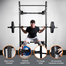 PRx Performance Wall Mounted Folding Power Squat Rack Black