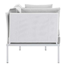 Modway Harmony Outdoor Patio Aluminum Loveseat White Gray