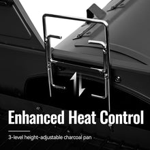 Grills House ZH3005Y 2-Burner Gas and Charcoal Grill Combo Black