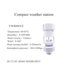 Aoleaby Wind Sensor, 4-20mA Outdoor Meteorological Instrument Hygrometer Weather Sensors(VWS006YZ)