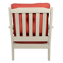 highwood Lehigh 5-Piece Deep Seating Set, with Sunbrella Cushions in Canvas Persimmon, Whitewash Frame