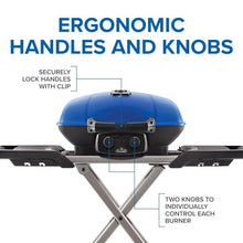 Napoleon TQ285XBL1 Propane Gas Grill, 285 sq. in (Scissor Cart), Blue
