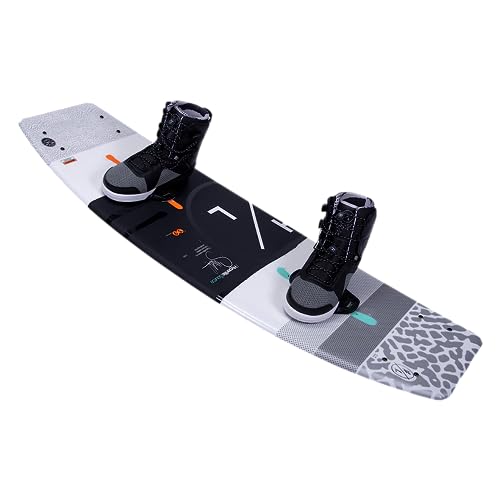 Hyperlite Source Mens Wakeboard 139 W/Team X Bindings White/Orange 139cm/(7-8)