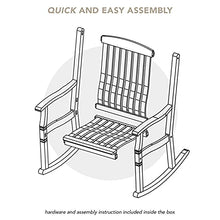 Cambridge Casual Ashford Teak Wood Outdoor Rocking Chair Set Natural Teak 2 Piece