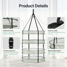 iPower 36-Pack 2ft 4-Layer Mesh Herb Rack Drying Net with Free Storage Bag