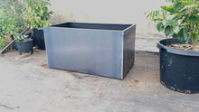Extra Wide Corten Steel Planter Trough