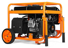 WEN DF430X 4375-Watt Dual Fuel Portable Generator with Wheel Kit and CO Shutdown Sensor, Black