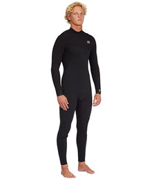 Billabong Mens 3/2mm Furnace Natural Zipperless Fullsuit Wetsuits Black X-Large