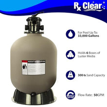 Rx Clear Radiant 24" Sand Filter w/Black Luster Balls (6 Boxes)