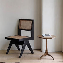 AERWYTRFS Nightstand Sofa Table Household Simple Solid Wood Round Side Table Living Room Sofa Next to Small Coffee