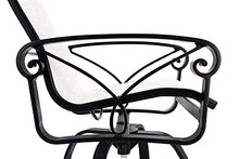 Winston Palazzo Sling High Back Swivel Balcony Stool Black Night/Blue Blush