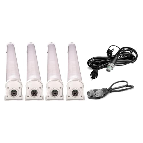Faven R8 Under-Canopy LED Grow Light Bar 4-Pack 120W 46-Inch White