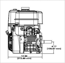 Briggs & Stratton 19L232-0037-F1 Vanguard 10 HP 305cc Horizontal Shaft Engine