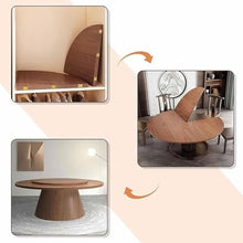 ZGLINMZ Large Round Folding Table Top Extender - 4-Fold Space-Saving Wooden Dining Table for Home, Restaurants & Hotels - Easy Assembly, 200cm/79in, White