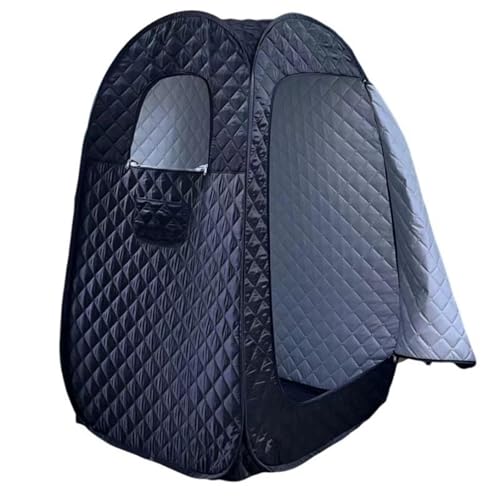 POGHDBXA Sauna Accessories, Compact Portable Steam Sauna Tent 1200 Watt Therapeutic for Detox Relaxation Time Remote Control Personal for Home