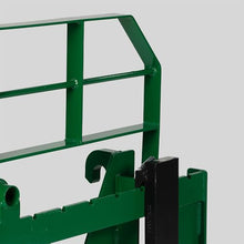 Titan Attachments 72" Pro Series Global Euro Extra Wide Pallet Fork Frame, 48" Fork Blades, Fits Global Euro Hookups, Rated 5000 LB, Conus 2 Hay Spear Sleeves and 2" Receiver Hitch Included