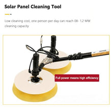 iumLeap Electric Solar PV Panel Cleaning Rotating Brush, Solar Panels Cleaning Brush Water Fed Brush, with Dual Nylon Brush Heads(Lithiumbattery-7.5m)
